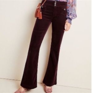 Anthropologie Pilcro High-Wasted Corduroy Flares 26
